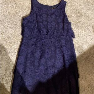 Jessica Simpson navy lace tier dress